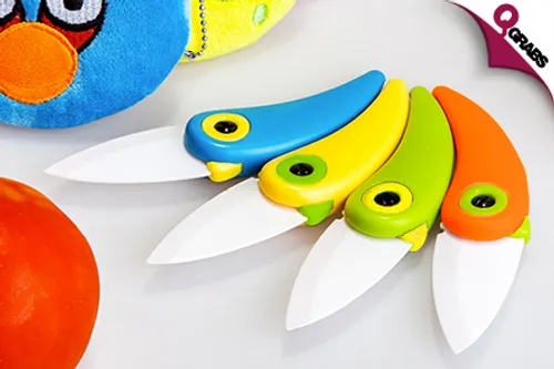 From QR19, Cut Your Fruits & Veggies with a Cute Bird-Shaped Mini Folding Knife - Choose from Four Delightful Colors! (Up to QR180 Value)